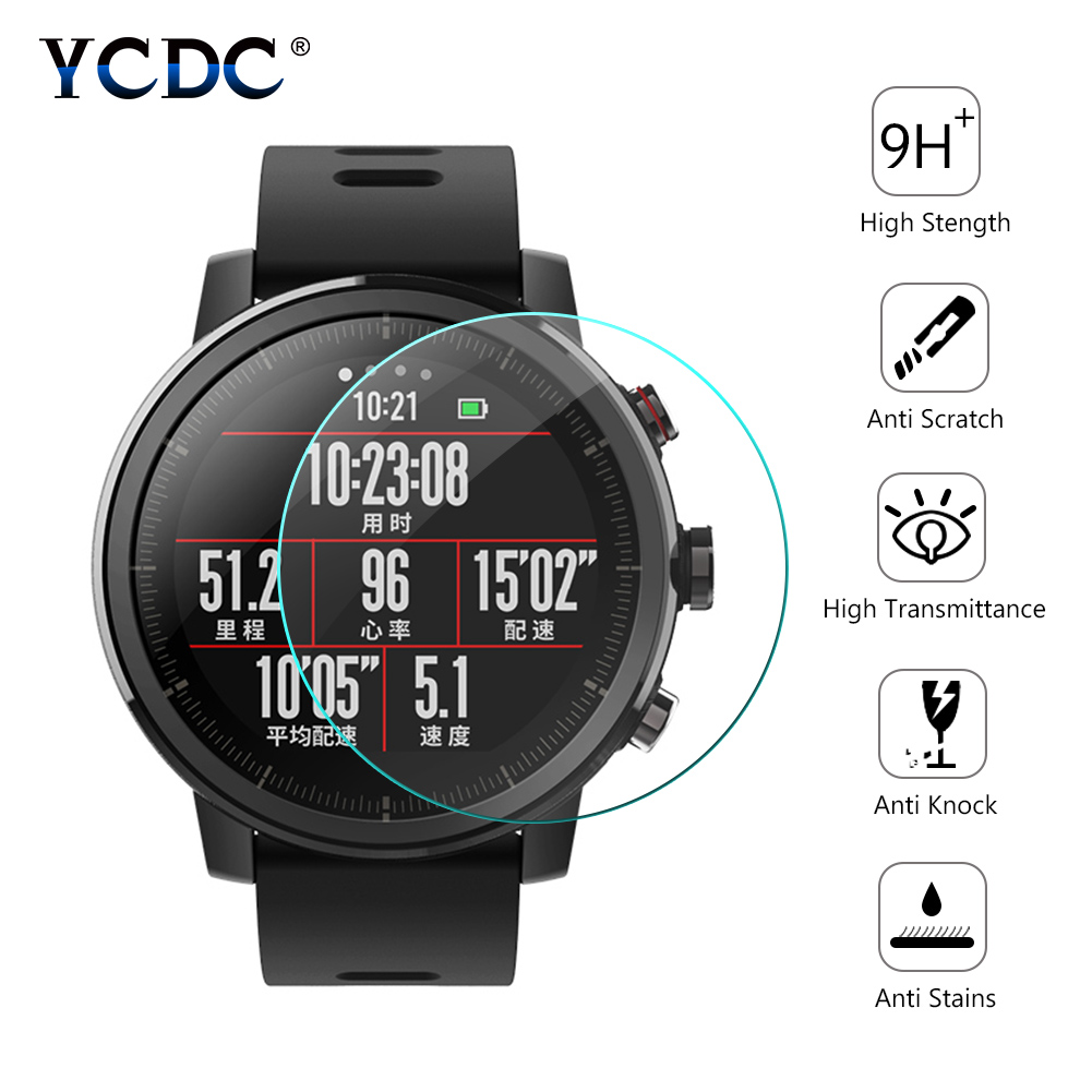 Smartwatch Screen Film - 2PACK Round Watches Tempered Glass Screen