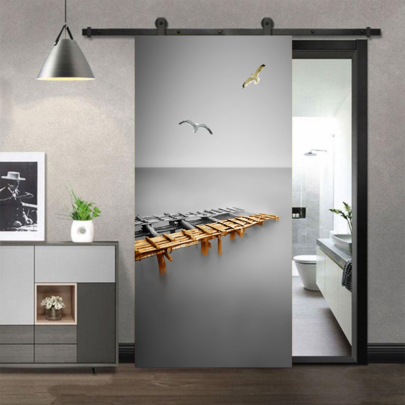 Door Stickers Adhesive Black a - огляд і ціна Full Cover Adhesive