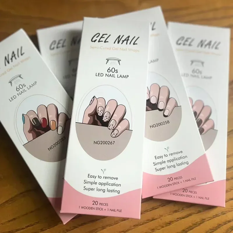 Semi-Cured Gel Nail Strips Pat - огляд і ціна Full Cover Adhesive